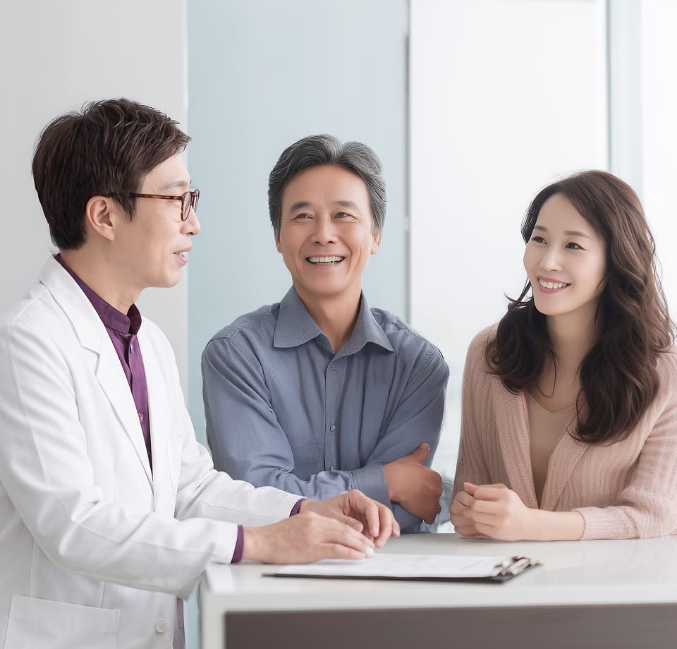 신세계안과 의료진이 함께 진료하는 모습