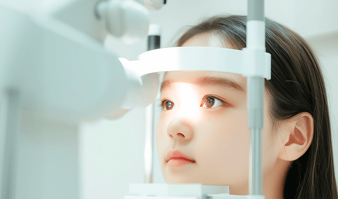 드림렌즈 검사 장면